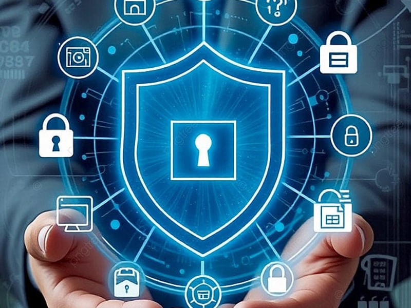 Hình ảnh cảnh báo lừa đảo trực tuyến và an ninh mạng